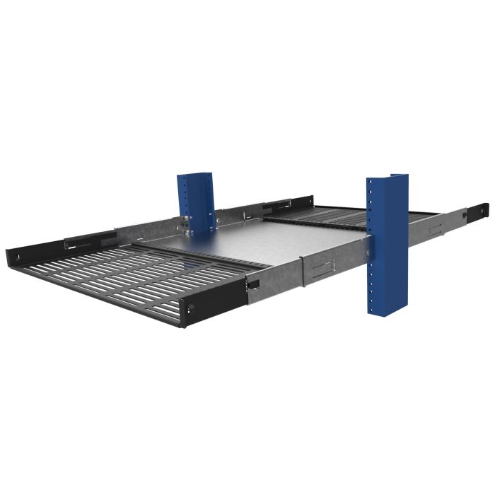 棚　2A RackSolutions 1U Dual 2Post Rack Sliding Shelf