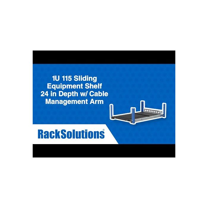 RackSolutions 1U Equipment Sliding Rack Shelf
