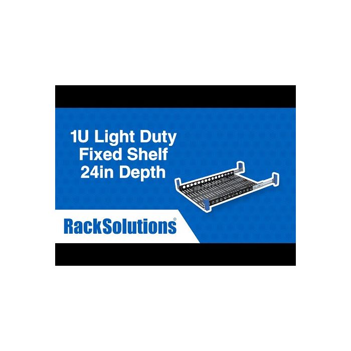 RackSolutions 1U Light Duty Fixed Server Rack Shelf 4Post
