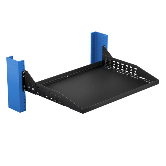 RackSolutions 2U Adjustable Cantilever 2 Post Rack Shelf 13in (D)