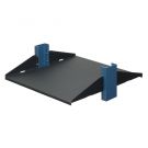 2U 2Post Center Mount Solid Shelf 20in (D) - Flanged Up