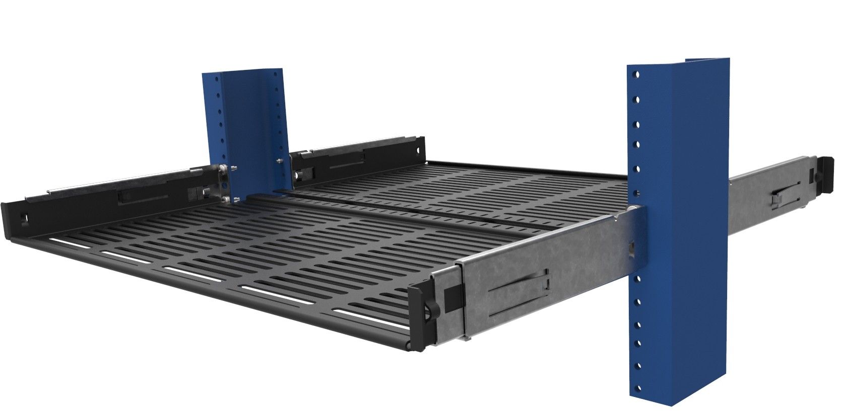 RackSolutions 1U Dual 2Post Rack Sliding Shelf