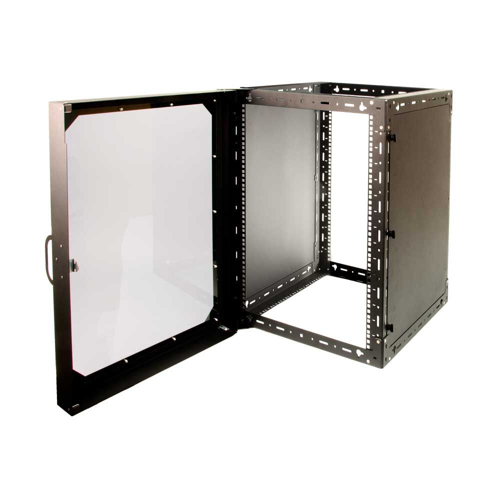 Sysracks 15U Wall Mount Server Rack – 600mm Deep, Locking Glass Door, 130lb Capacity