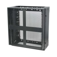 12U Front Cover for Open Frame Wall Mount Rack (105-1753) Installed