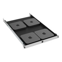 1U Rack Mount Shelf for Apple Mac Mini (3rd and 4th Generation)
