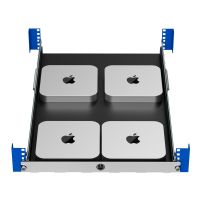1U Rack Mount Shelf for Apple Mac Mini (3rd and 4th Generation)