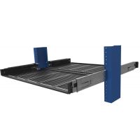 Dual 2Post Rack Sliding Shelf - Side View - 115-4928
