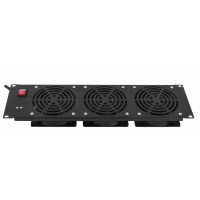 3U Horizontal 19" Rack Fan Panel - Front