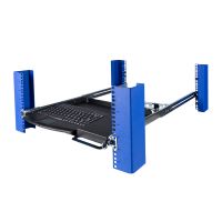 1U Sliding Keyboard Shelf with PS2 Keyboard and USB Converter (1UKYB-126)