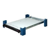 Front view with server - IBM x3550 M2, x3650 M2, x3650 M3 Slide Rails CMA not included