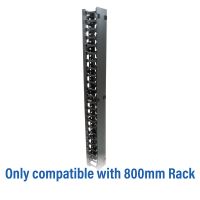 Vertical Finger Duct Cable Management for 800mm Rack

