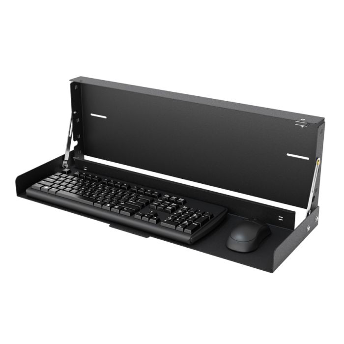 Mount-It! Clamp-On Adjustable Keyboard and Mouse Tray, Size: One size, Black