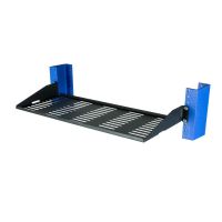 1U 2Post Vented Cantilever Shelf 7in Depth - Flanged Up (1USHL-022HALF-7UV)