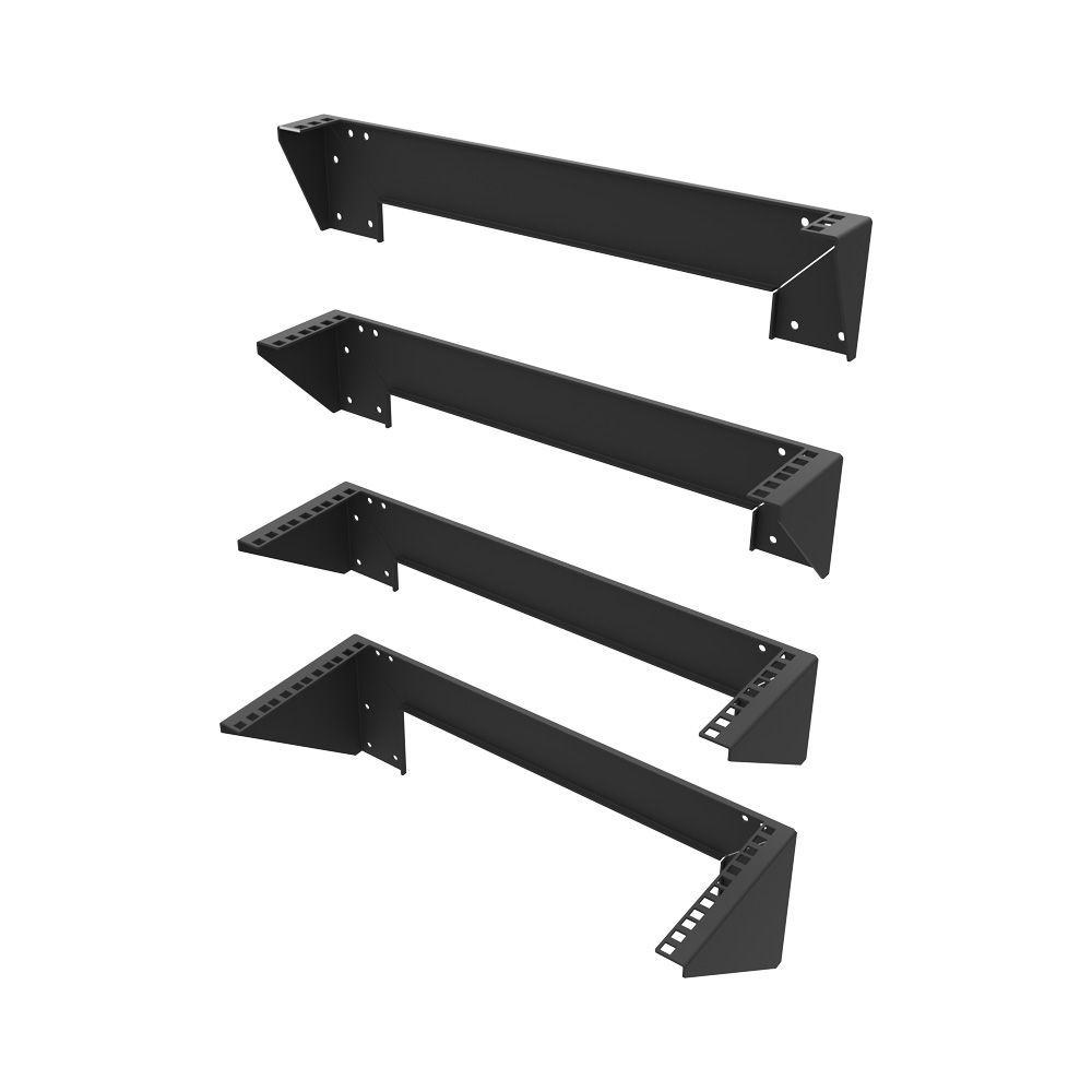 19" Wall Mount V Brackets 4 Ru,6"Deep 
