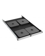 1U Rack Mount Shelf for Apple Mac Mini (3rd and 4th Generation)
