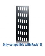 Navepoint High Density 2U Steel 19 Rack Cable Manager Plastic Snap Hinge Fastened Cover