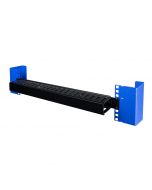 180-4943 - Metal Horizontal Cable Manager with Plastic Duct