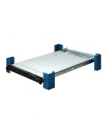 Front view with server - IBM x3550 M2, x3650 M2, x3650 M3 Slide Rails CMA not included