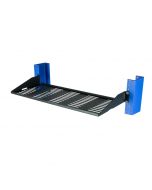 1U 2Post Vented Cantilever Shelf 7in Depth - Flanged Up (1USHL-022HALF-7UV)