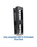 1u Horizontal Metal Cable Manager - 6u 9u 12u 15u IP55 NEMA Outdoor Rack  Cabinet Enclosure - China Cable Management Organizer, Metal Cable Duct