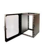Wall Mount Rack - 15U with Front Door Open