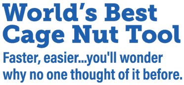 World's Best Cage Nut Tool - Faster, easier you'll wonder why no one thought of it before. (desktop image)