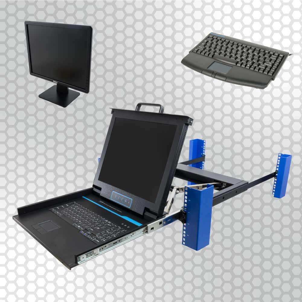 The most convenient place to keep monitors and keyboards for your IT equipment is right inside of your server rack The most convenient place to keep monitors and keyboards for your IT equipment is right inside of your server rack