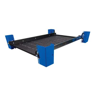Our wide range of shelves represents the variety of specialized rack deployments that exist in the IT industry.  (desktop image)