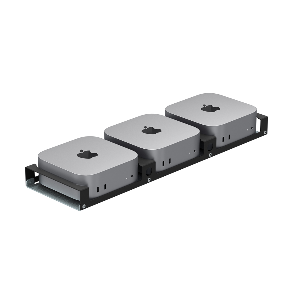 3-Unit Mac Mini Bracket Set for Modular Shelf (M4, 2024) (101-9157) (desktop image) 3-Unit Mac Mini Bracket Set for Modular Shelf (M4, 2024) (101-9157) (desktop image)