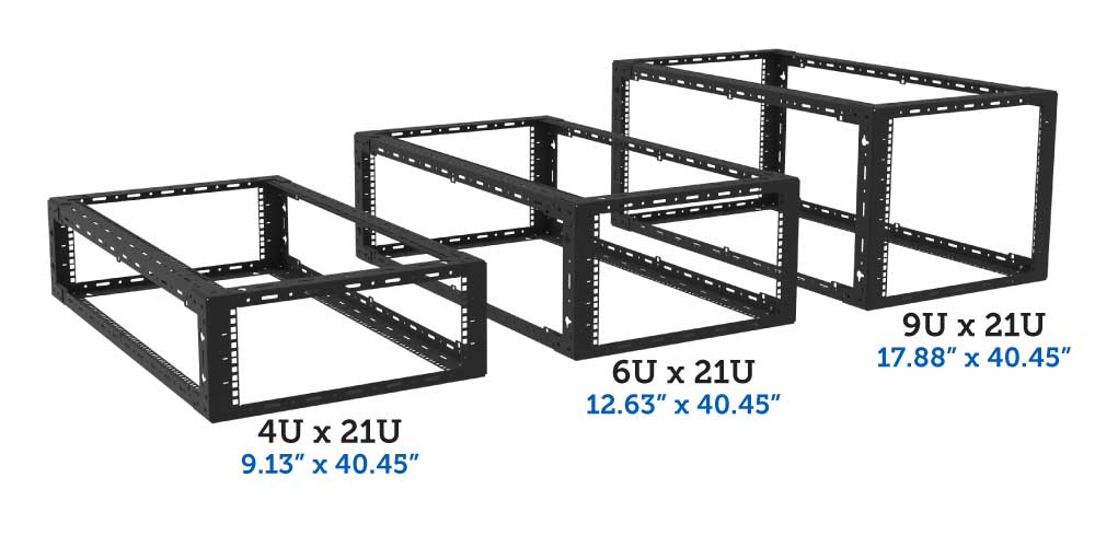 4U, 6U, 9U x 21U desktop rack 4U, 6U, 9U x 21U desktop rack