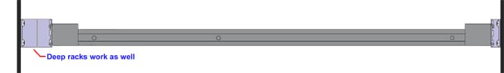 1U adapter kit deep rack 1U adapter kit deep rack