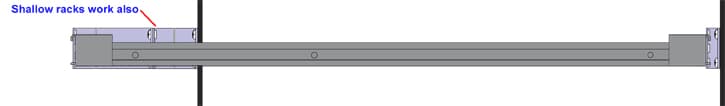 1U adapter kit shallow rack 1U adapter kit shallow rack