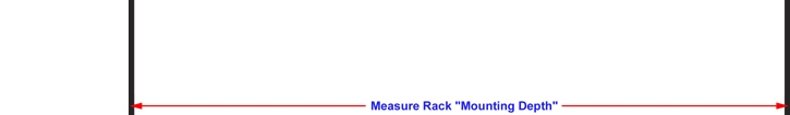 Measure Rack for "Mounting Depth" Measure Rack for "Mounting Depth"