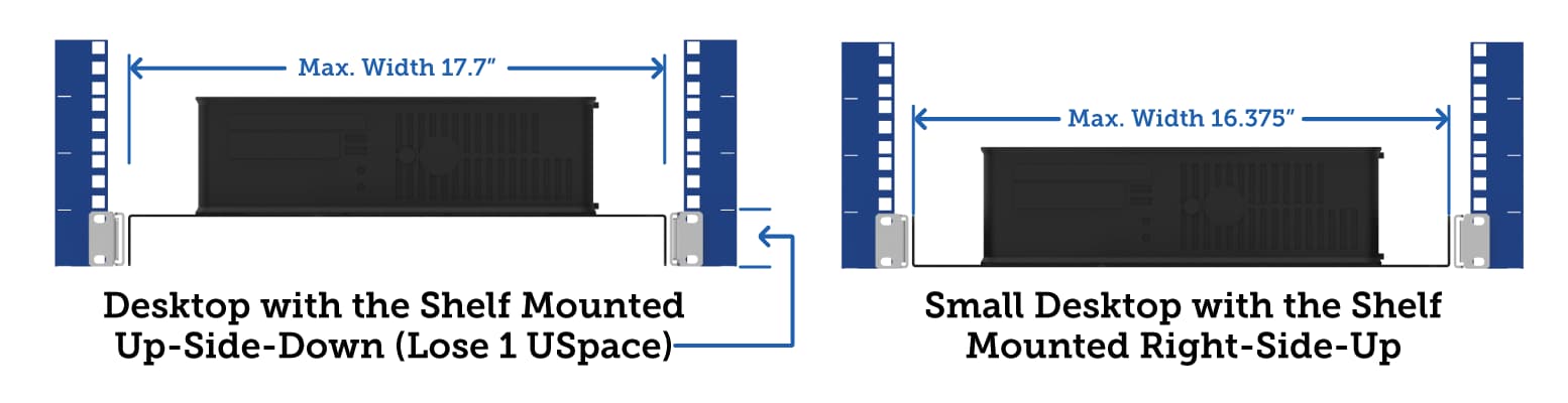 Innovation 1USHL-112-20 Standard Rack Mount Shelf