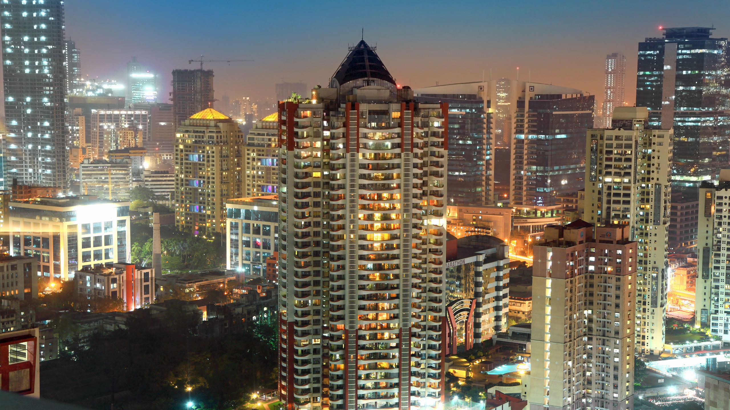 Mumbai India Skyline