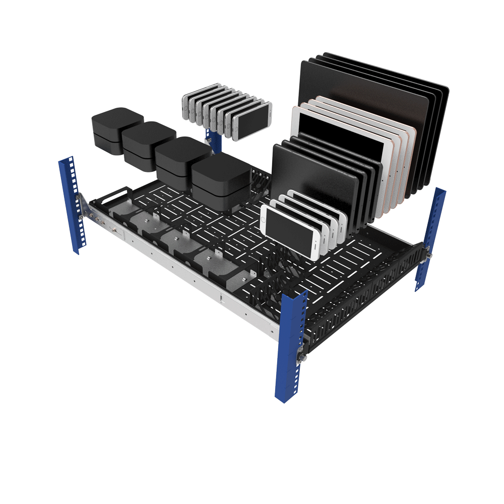 Modular shelf device installation