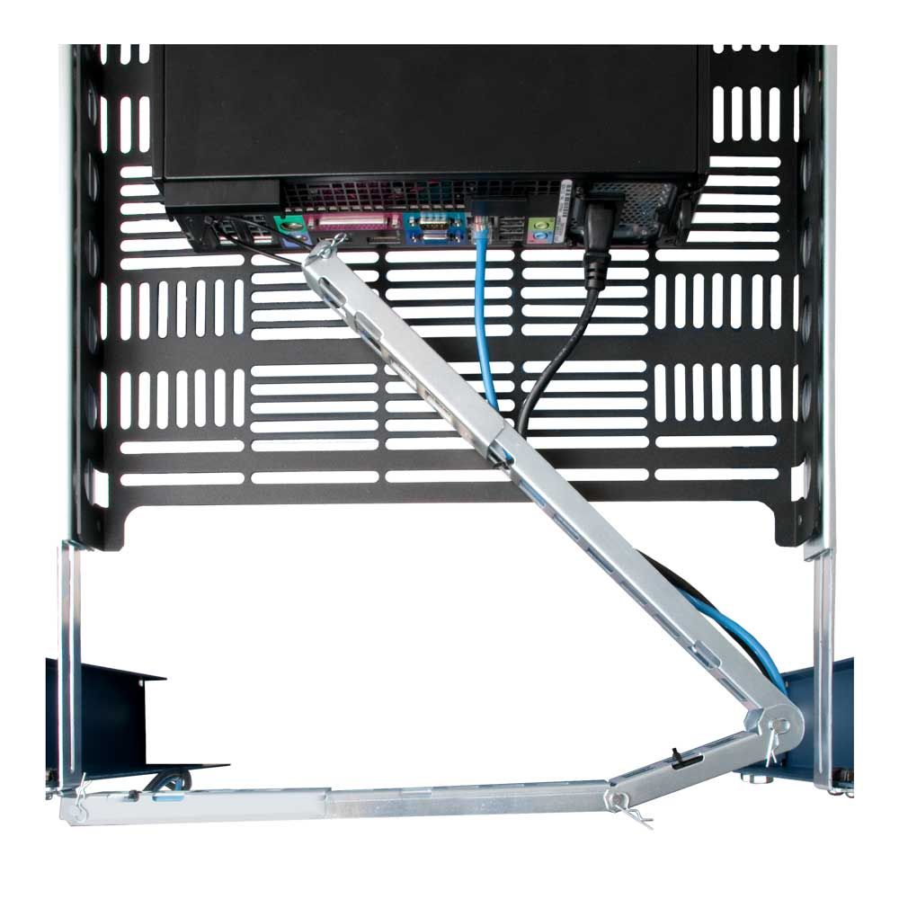 cable management arm in use