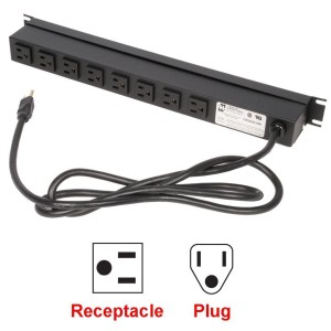 15A Horizontal Rackmount Power Strip