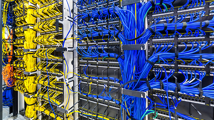example of rack cable management