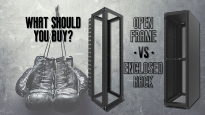Open Frame Rack vs. Closed Cabinet - RackSolutions