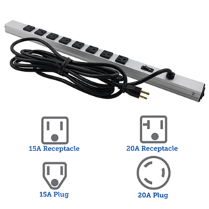 Vertical Rackmount Power Strip