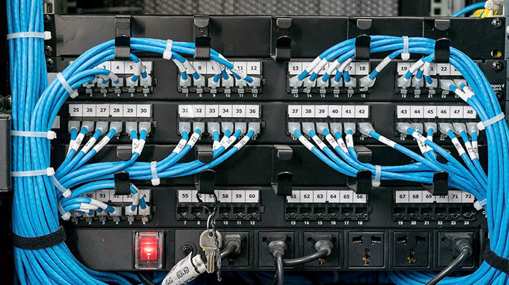 cable management with Velcro and zip tie