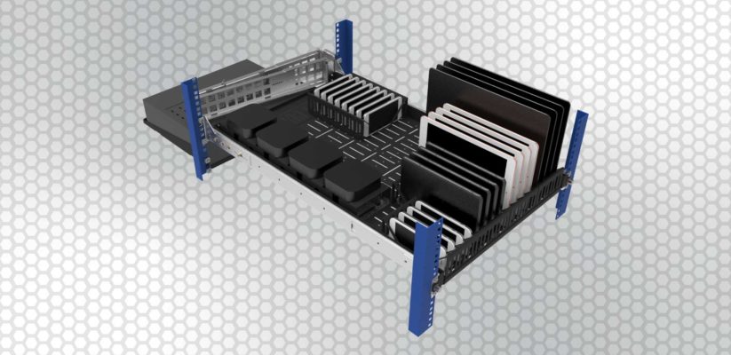 racksolutions modular shelf for test lab devices