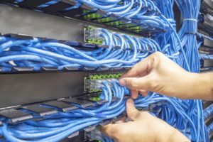 Horizontal Rack Cable Management Installation