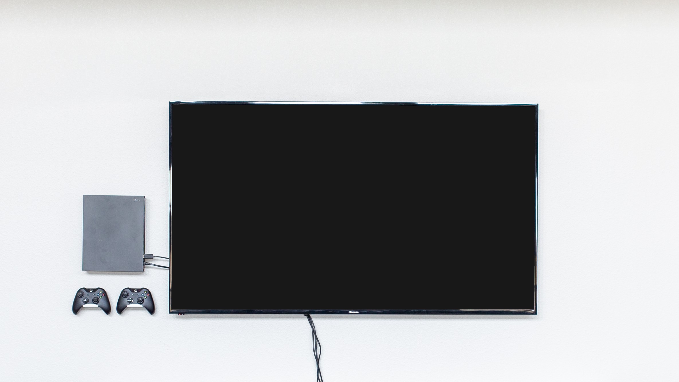 Hide ps4 behind wall mounted tv deals