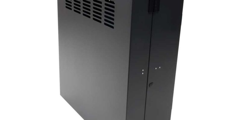 vertical wall mount with lock