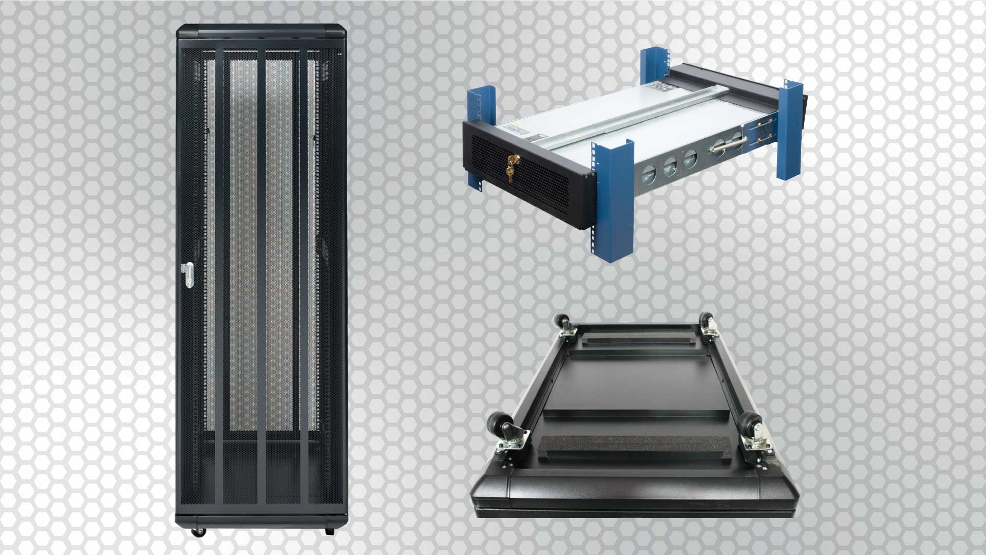 under-rated server rack features